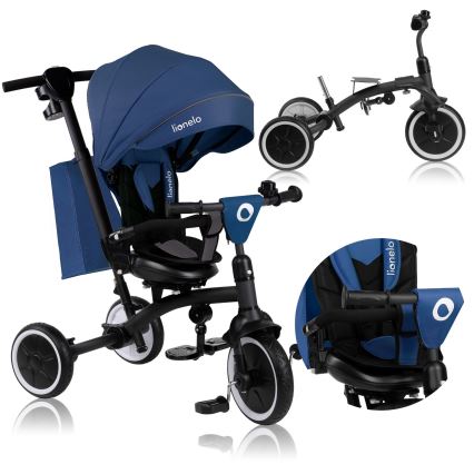 Lionelo - vaikiškas triratukas TRIS PLUS džinso mėlyna