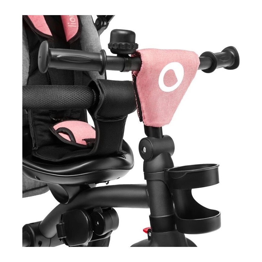 Lionelo - Vaikiškas triratukas TRIS rožinis/pilkas