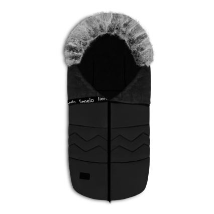 Lionelo - Vaikiškas vežimėlio vokelis FRODE Black Carbon