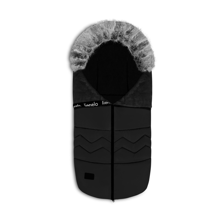 Lionelo - Vaikiškas vežimėlio vokelis FRODE Black Carbon