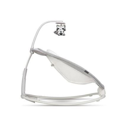 Lionelo - Vaikiškas vibruojantis supamasis fotelis su melodija PASCAL, 2xAA, pilkas