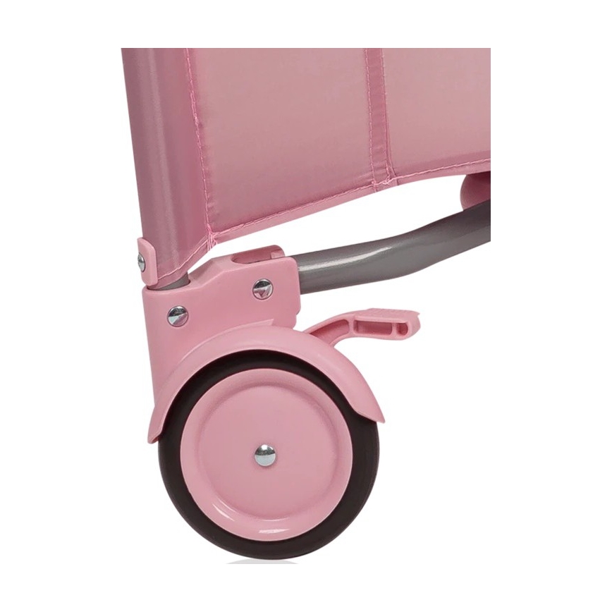 Lionelo - Vaikiškas žaidimų aptvaras MILLE PLUS Rožinis