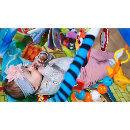 Lionelo - Vaikiškas žaidimų kilimėlis su nameliu AGNES PLUS