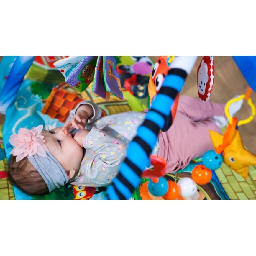 Lionelo - Vaikiškas žaidimų kilimėlis su nameliu AGNES PLUS