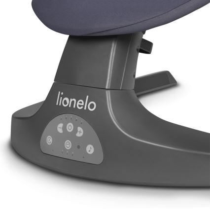 Lionelo - Vaikiškos supynės su melodija RALF 4xAA pilka / balta + nuotolinio valdymo pultas