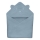 Lionelo - Vaikų chalatas su gobtuvu MUSLIN HOODED TOWEL Pilkas dangus
