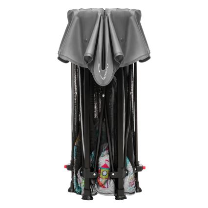 Lionelo - vaikų žaidimų aptvaras ROEL PLUS, pilka / įvairiaspalvė