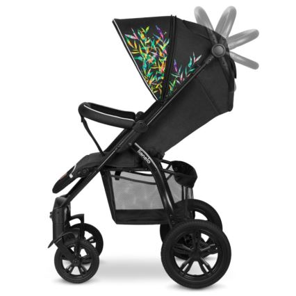 Lionelo - Vežimėlis ANNET TOUR juoda/žalia