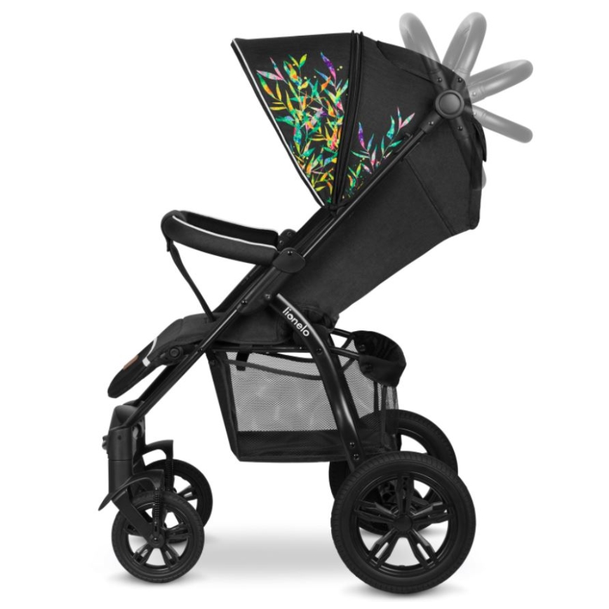 Lionelo - Vežimėlis ANNET TOUR juoda/žalia