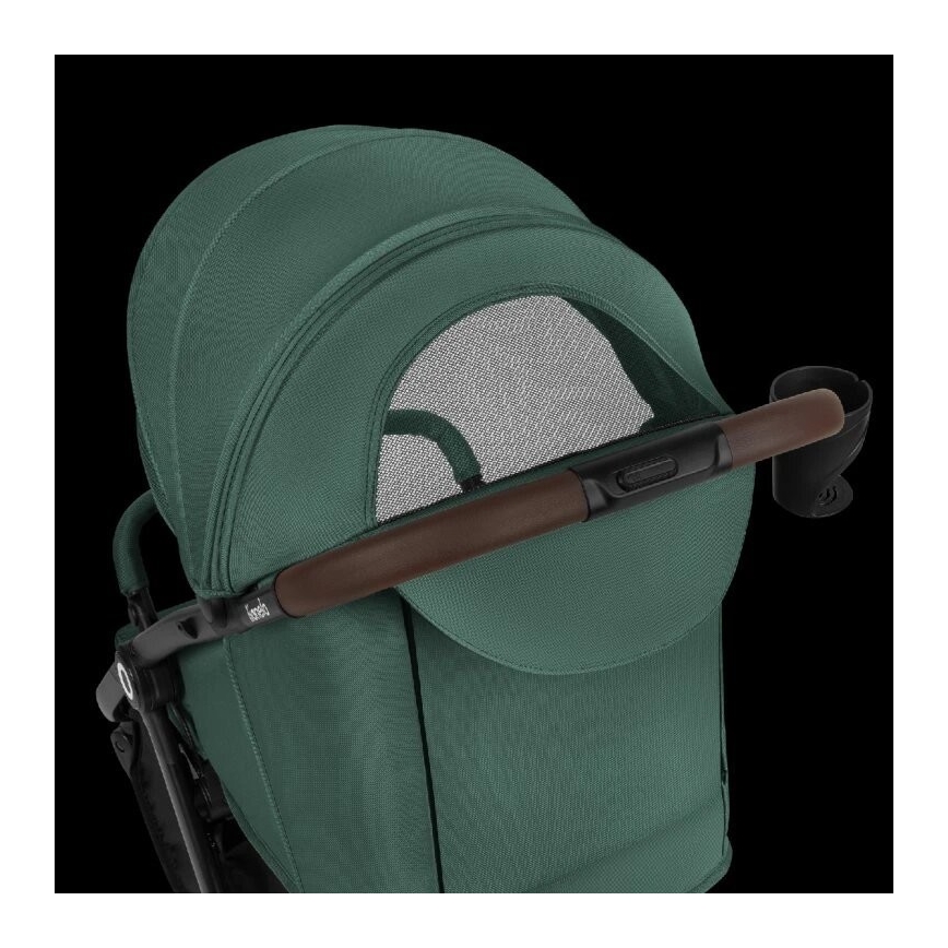 Lionelo - Vežimėlis INGRID žalias/juodas