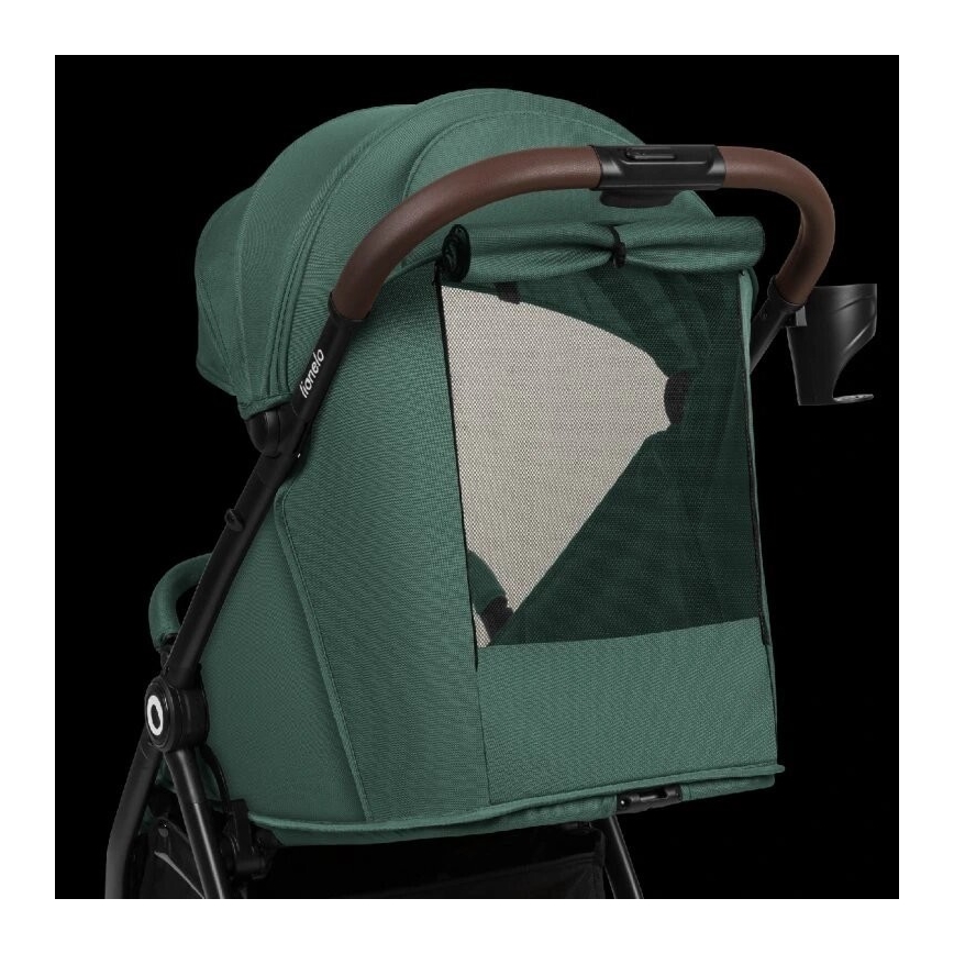 Lionelo - Vežimėlis INGRID žalias/juodas