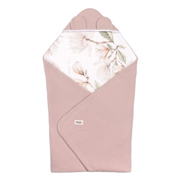 Lionelo - Vokelis automobilinei kėdutei TRAVEL SWADDLE 90x90 cm kreminė Magnolia