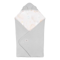 Lionelo - Vyniojimo antklodė automobilinei kėdutei TRAVEL SWADDLE 90x90 cm Pilkas balionas