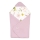 Lionelo - Vyniojimo apklotas automobilinei kėdutei TRAVEL SWADDLE 90x90 cm Pink Flower