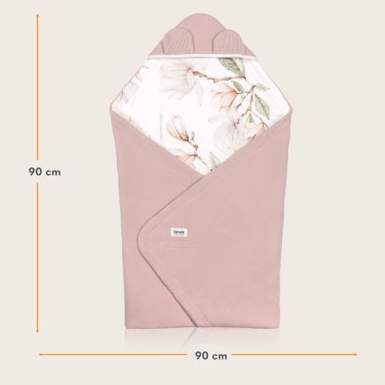 Lionelo - Vystyklas autokėdutei TRAVEL SWADDLE 90x90 cm Smėlio magnolija