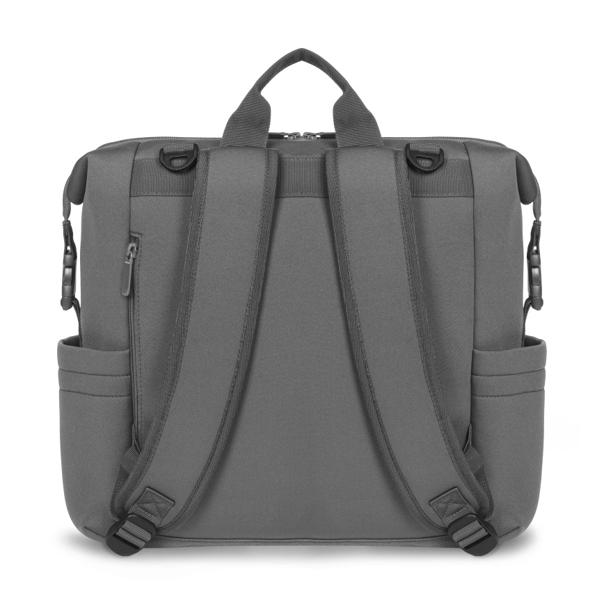 Lionelo - Vystyklų krepšys vežimėliui CUBE Grey Stone