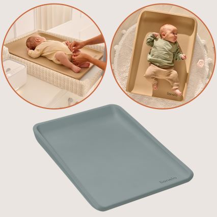 Lionelo - Vystymo kilimėlis MEGS 49x70 cm pilkos spalvos