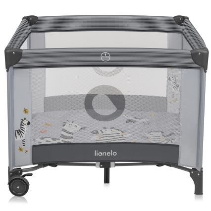 Lionelo - Žaidimų aptvaras BONNIE Grey Stone