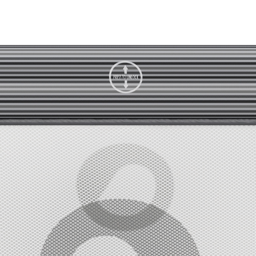 Lionelo - Žaidimų aptvaras BONNIE Grey Stone