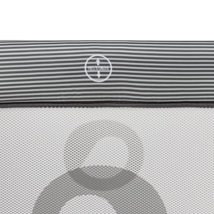 Lionelo - žaidimų aptvaras BONNIE, pilkas, skandinaviško stiliaus