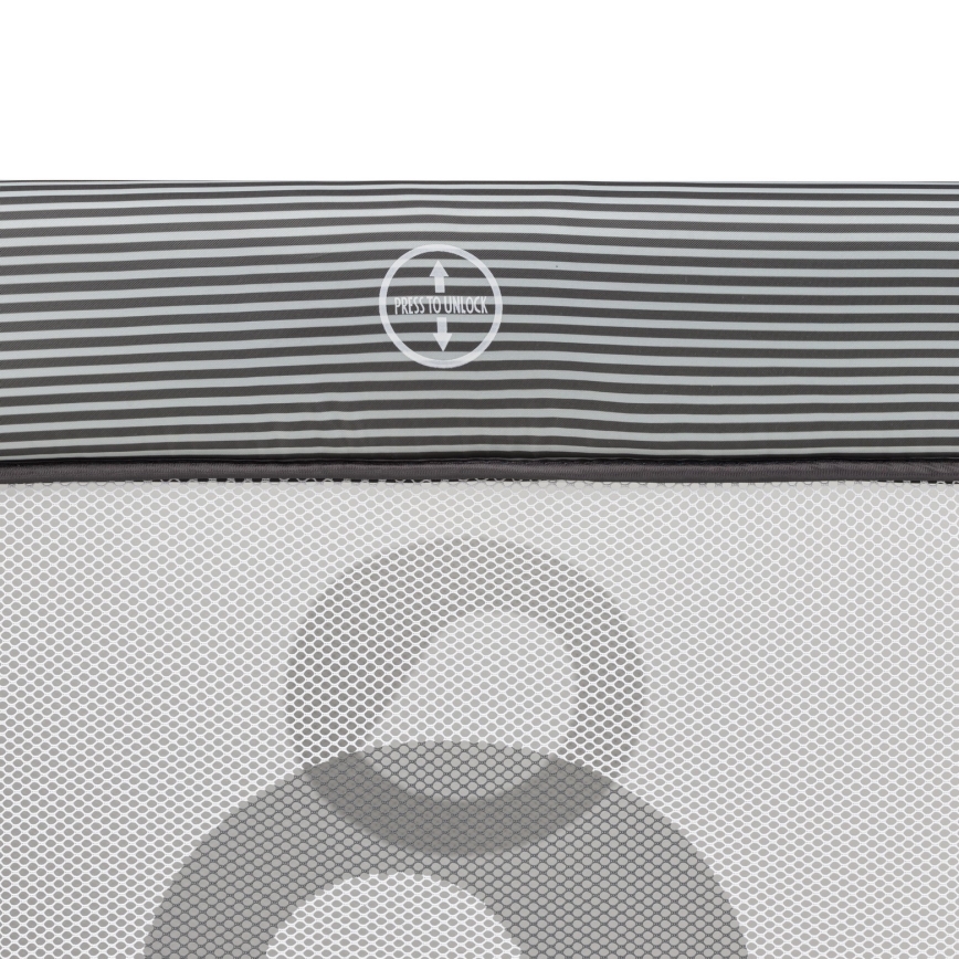 Lionelo - žaidimų aptvaras BONNIE, pilkas, skandinaviško stiliaus