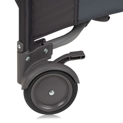 Lionelo - žaidimų aptvaras BONNIE, pilkas, skandinaviško stiliaus