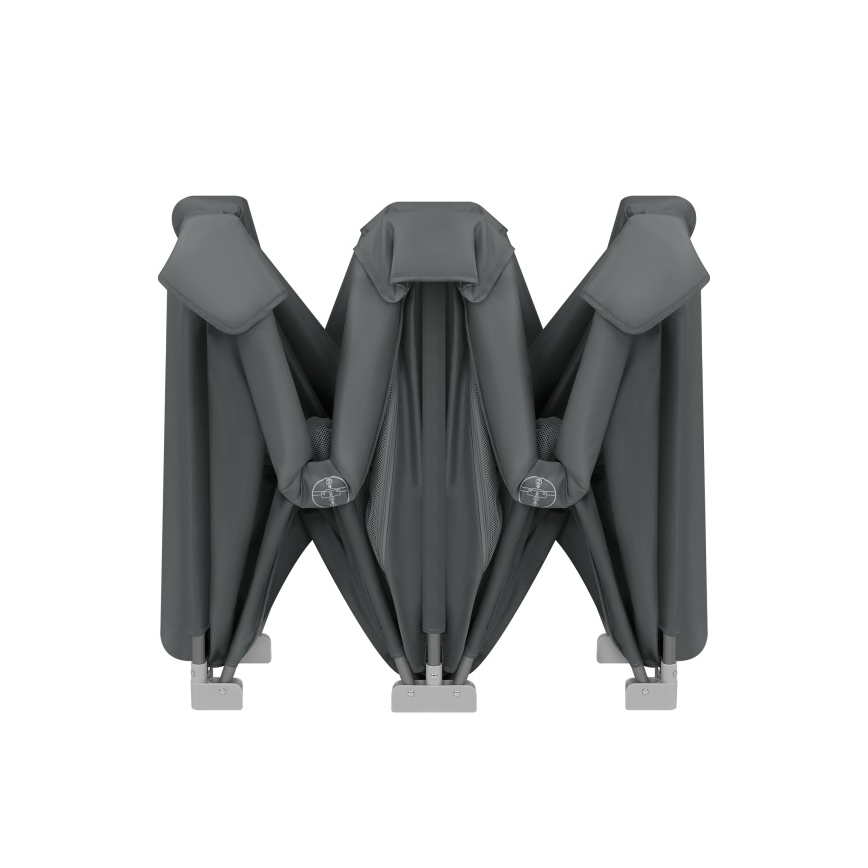 Lionelo - Žaidimų aptvaras FLORENCE Grafito pilka