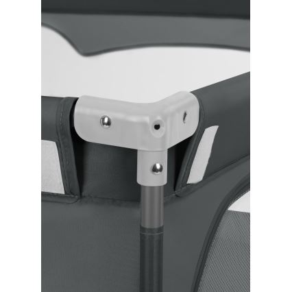 Lionelo - Žaidimų aptvaras FLORENCE Grafito pilka