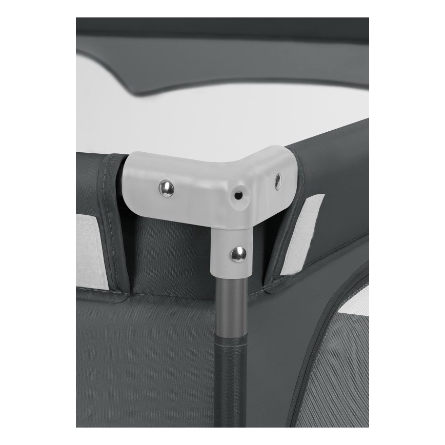 Lionelo - Žaidimų aptvaras FLORENCE Grafito pilka