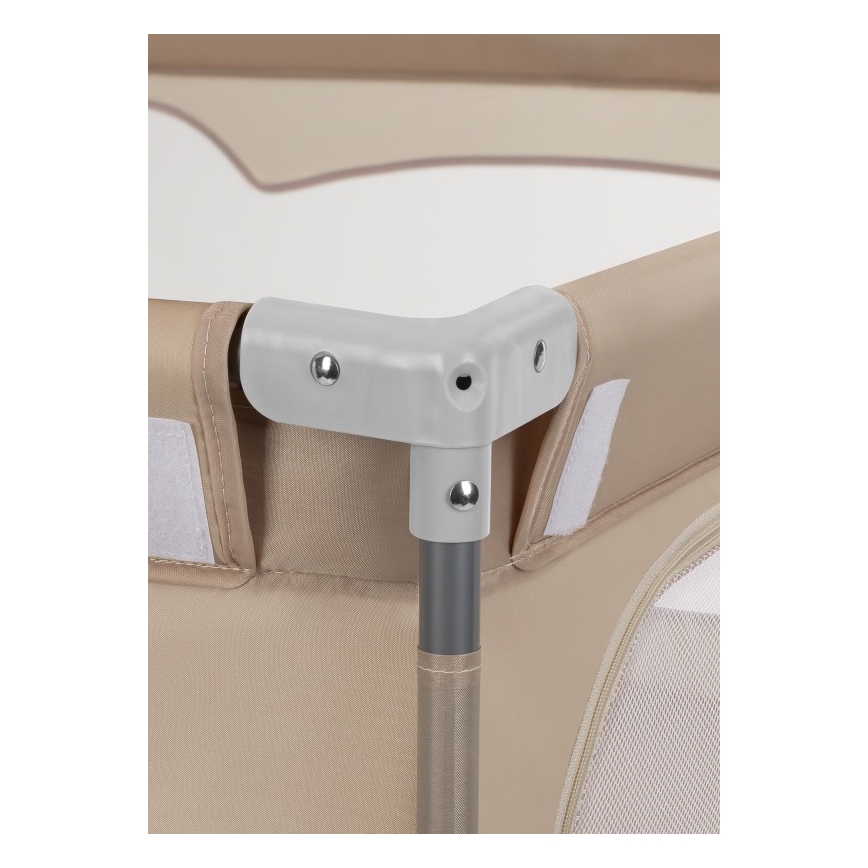 Lionelo - žaidimų aptvaras FLORENCE, smėlio spalvos