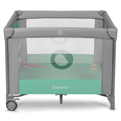 Lionelo - Žaidimų aptvaras MILLE Grey Green