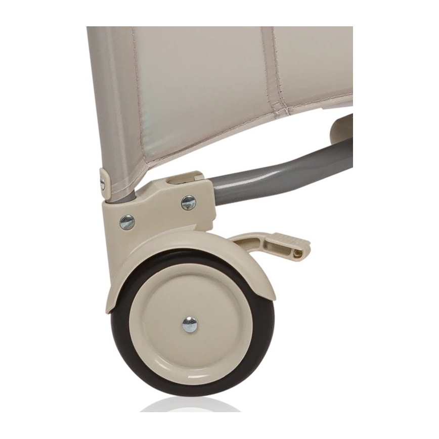 Lionelo - žaidimų aptvaras MILLE PLUS pilka / smėlio spalvos