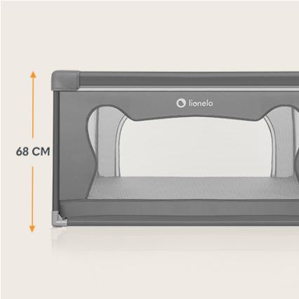 Lionelo - žaidimų aptvaras WILLOW pilkas