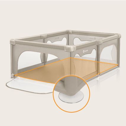 Lionelo - žaidimų aptvaras WILLOW, smėlio spalvos