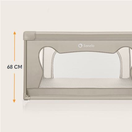 Lionelo - žaidimų aptvaras WILLOW, smėlio spalvos