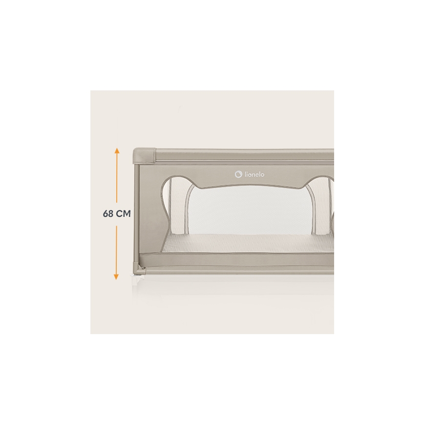 Lionelo - žaidimų aptvaras WILLOW, smėlio spalvos