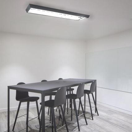 Liuminescencinis šviestuvas T8 2xG13/18W/230V 120 cm juoda