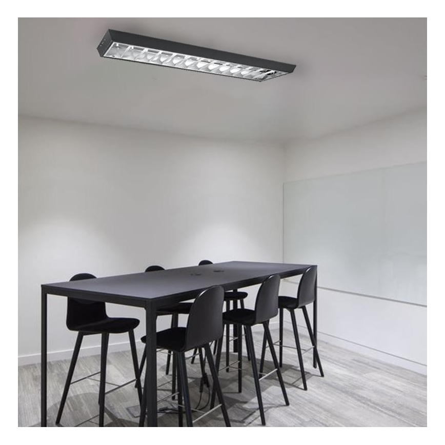Liuminescencinis šviestuvas T8 2xG13/18W/230V 120 cm juoda