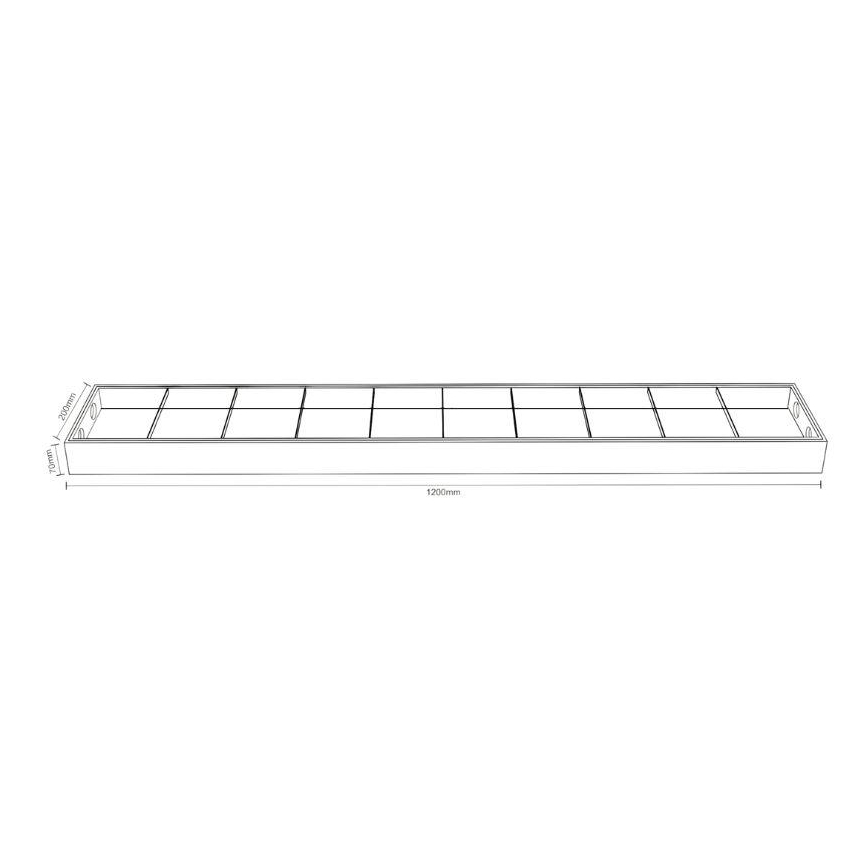 Liuminescencinis šviestuvas T8 2xG13/18W/230V 120 cm juoda