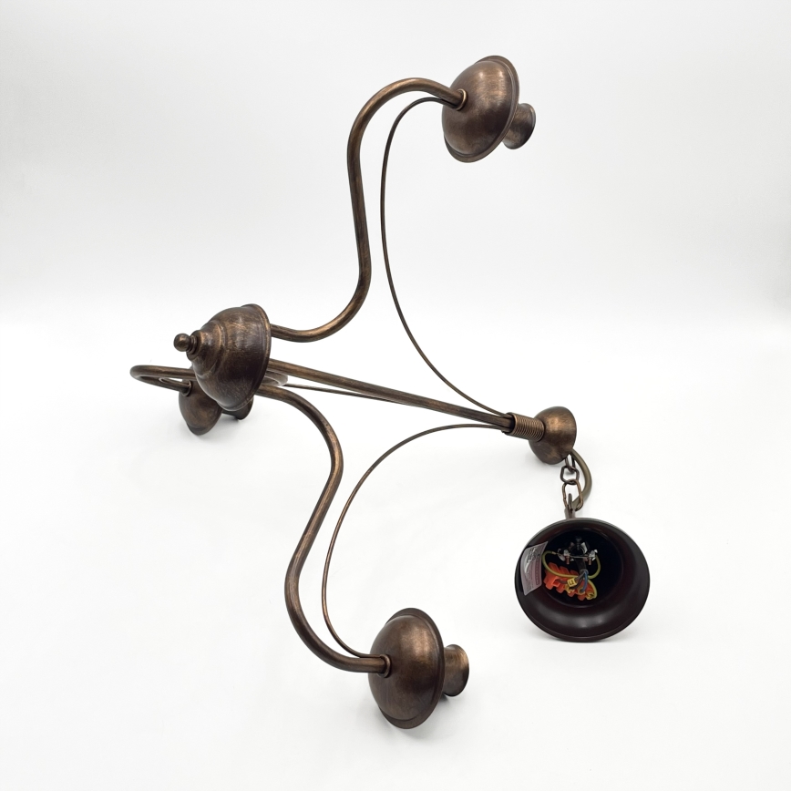 Liustra ant grandinės ANTON 3xE14/15W/230V bronzinė