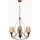 Liustra ant grandinės CLASSIC 3xE14/40W/230V bronzinė/smėlinė