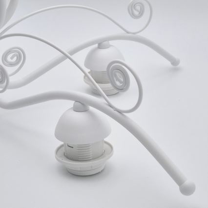 Liustra ant grandinės RETRO II 5xE27/60W/230V balta