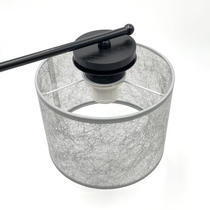 Liustra ant grandinės ROSA 5xE27/60W/230V juoda/pilka