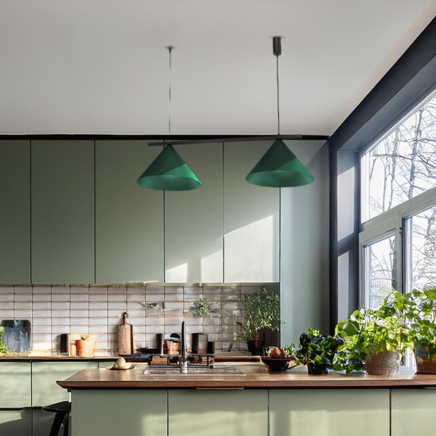 Liustra ant laido CAPITAL 2xGX53/15W/230V žalia