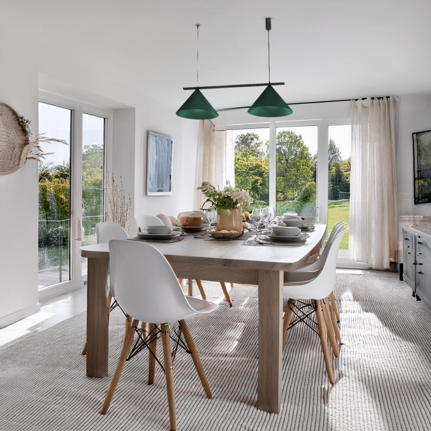 Liustra ant laido CAPITAL 2xGX53/15W/230V žalia