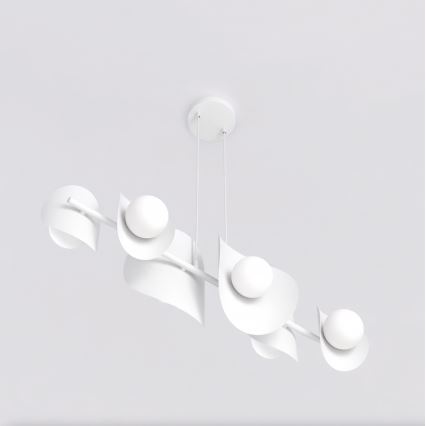 Liustra ant laido ELEMENTI 6xG9/8W/230V balta