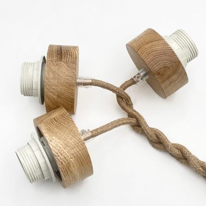 Liustra ant laido LOOMIS 3xE27/15W/230V 83 cm smėlinė/ąžuolas