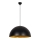 Liustra ant laido SIVANI 1xE27/40W/230V Ø 60 cm juoda/varinė