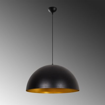 Liustra ant laido SIVANI 1xE27/40W/230V Ø 60 cm juoda/varinė