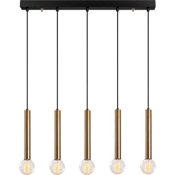 Liustra ant laido TEMPO 5xE27/40W/230V auksinė